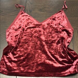 Forever 21 Velvet Burgundy Camisole